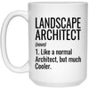 Funny Landscape Architect Mug Gift Like A Normal Architect But Much Cooler Coffee Cup 15oz White 21504