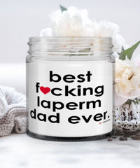 Funny LaPerm Cat Candle B3st F-cking LaPerm Dad Ever 9oz Vanilla Scented Candles Soy Wax