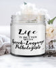 Funny Life Is Better With Speech-Language Pathologists Candle 9oz Vanilla Scented Candles Soy Wax