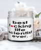 Funny Life Scientist Candle B3st F-cking Life Scientist Ever 9oz Vanilla Scented Candles Soy Wax