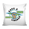 Funny Lineman Graphic Pillow Cover Save A Fuse Blow A Lineman