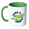 Funny Lineman Mug Save A Fuse Blow A Lineman White 11oz Accent Coffee Mugs