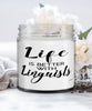 Funny Linguist Candle Life Is Better With Linguists 9oz Vanilla Scented Candles Soy Wax