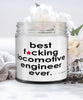 Funny Locomotive Engineer Candle B3st F-cking Locomotive Engineer Ever 9oz Vanilla Scented Candles Soy Wax