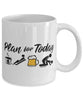 Funny Lugers Mug Adult Humor Plan For Today Luge Coffee Mug 11oz 15oz White