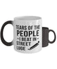 Funny Lugers Mug Tears Of The People I Beat In Street Luge Coffee Mug Color Changing 11oz