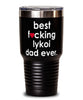 Funny Lykoi Cat Tumbler B3st F-cking Lykoi Dad Ever 30oz Stainless Steel