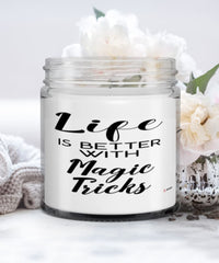 Funny Magic Tricks Candle Life Is Better With Magic Tricks 9oz Vanilla Scented Candles Soy Wax