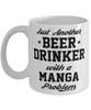 Funny Manga Mug Just Another Beer Drinker With A Manga Problem Coffee Cup 11oz White