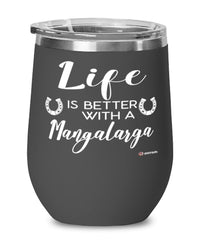 Funny Mangalarga Horse Wine Glass Life Is Better With A Mangalarga 12oz Stainless Steel Black