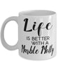 Funny Marble Molly Fish Mug Life Is Better With A Marble Molly Coffee Cup 11oz 15oz White