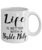 Funny Marble Molly Fish Mug Life Is Better With A Marble Molly Coffee Cup 11oz 15oz White