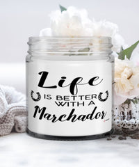 Funny Marchador Horse Candle Life Is Better With A Marchador 9oz Vanilla Scented Candles Soy Wax