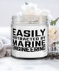 Funny Marine Engineer Candle Easily Distracted By Marine Engineering 9oz Vanilla Scented Candles Soy Wax