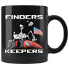 Funny Mars Rover Mug Finders Keepers 11oz Black Coffee Mugs