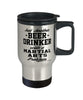 Funny Martial Artist Travel Mug Just Another Beer Drinker With A Martial Arts Problem 14oz Stainless Steel