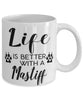 Funny Mastiff Dog Mug Life Is Better With A Mastiff Coffee Cup 11oz 15oz White