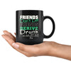 Funny Math Mug Friends Dont Let Friends Derive Drunk 11oz Black Coffee Mugs