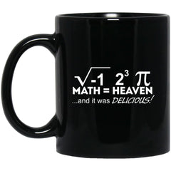 Funny Math Mug I Ate Some Pie And It Was Delicious Coffee Cup 11oz Black BM11OZ