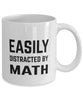 Funny Mathematics Mug Easily Distracted By Math Coffee Mug 11oz White