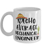 Funny Mechanical Engineer Mug Nacho Average Mechanical Engineer Coffee Mug 11oz White