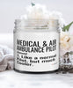 Funny Medical and Air Ambulance EMR Pilot Candle Like A Normal Pilot But Much Cooler 9oz Vanilla Scented Candles Soy Wax