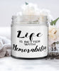 Funny Memorabilia Candle Life Is Better With Memorabilia 9oz Vanilla Scented Candles Soy Wax
