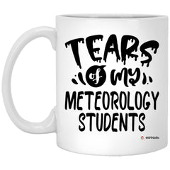 Funny Meteorology Professor Teacher Mug Tears Of My Meteorology Students Coffee Cup 11oz White XP8434