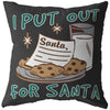 Funny Milk And Cookies Christmas Pillows I Put Out For Santa