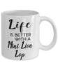 Funny Mini Lion Lop Rabbit Mug Life Is Better With A Mini Lion Lop Coffee Cup 11oz 15oz White