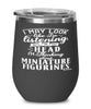 Funny Miniature Figurines Wine Glass I May Look Like I'm Listening But In My Head I'm Thinking About Miniature Figurines 12oz Stainless Steel Black