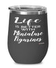 Funny Miniature Figurines Wine Glass Life Is Better With Miniature Figurines 12oz Stainless Steel Black