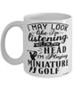 Funny Miniature Golf Mug I May Look Like I'm Listening But In My Head I'm Playing Miniature Golf Coffee Cup White