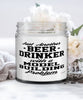 Funny Model Builder Candle Just Another Beer Drinker With A Model Building Problem 9oz Vanilla Scented Candles Soy Wax