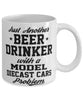 Funny Model Diecast Cars Mug Just Another Beer Drinker With A Model Diecast Cars Problem Coffee Cup 11oz White