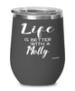 Funny Molly Fish Wine Glass Life Is Better With A Molly 12oz Stainless Steel Black