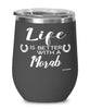 Funny Morab Horse Wine Glass Life Is Better With A Morab 12oz Stainless Steel Black