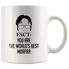 Funny Morfar Mug Gift Fact You Are The World's Best Morfar Coffee Cup White TL