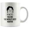 Funny Morfar Mug Gift Fact You Are The World's Best Morfar Coffee Cup White TL