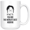 Funny Morfar Mug Gift Fact You Are The World's Best Morfar Coffee Cup White TL