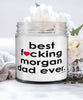 Funny Morgan Horse Candle B3st F-cking Morgan Dad Ever 9oz Vanilla Scented Candles Soy Wax