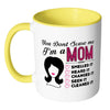 Funny Mother Mug You Dont Scare Me Im A Mom White 11oz Accent Coffee Mugs