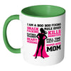 Funny Mothers Mug Super Hero Mom White 11oz Accent Coffee Mugs