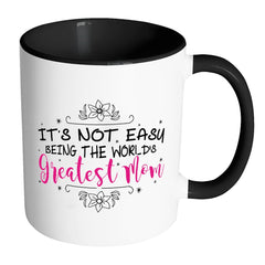 Funny Mothers Mug Worlds Greatest Mom White 11oz Accent Coffee Mugs