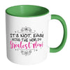 Funny Mothers Mug Worlds Greatest Mom White 11oz Accent Coffee Mugs