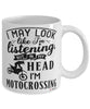 Funny Motocross Mug I May Look Like I'm Listening But In My Head I'm Motocrossing Coffee Cup White
