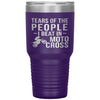 Funny Motocross Tumbler Tears Of The People I Beat In Motocross Laser Etched 30oz Stainless Steel