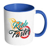 Funny Motorcycle Biker Mug Ride Faster White 11oz Accent Coffee Mugs