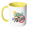 Funny Motorcycle Biker Mug Ride Faster White 11oz Accent Coffee Mugs