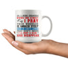 Funny Motorcycle Biker Prayer Mug As I Open Throttle Down 11oz White Coffee Mugs